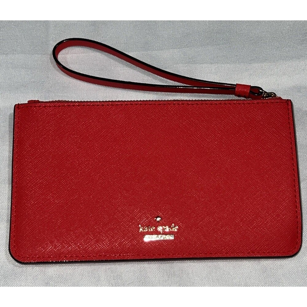 Kate Spade Mikas Pond Lacey RED Women's Wallet Strap Wristlet
